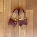 Madewell Shoes | Madewell Burgundy Slip On Flat Shoe | Color: Purple | Size: 9