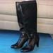 Coach Shoes | Coach Addie Knee High Boots Black Leather 9b | Color: Black | Size: 9