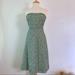 J. Crew Dresses | J. Crew Strapless Sun Dress | Color: Green/White | Size: 0