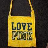 Pink Victoria's Secret Bags | Lightweight Pink Tote | Color: Blue/Yellow | Size: Os