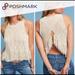 Anthropologie Tops | Ivory Anthropology Sweater Tank With Fringe | Color: Cream | Size: L