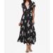 Free People Dresses | Free People All I Got Floral Tiered Maxi Dress 2 | Color: Black | Size: 2