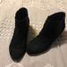 Nine West Shoes | Black Suede Wedge Booties | Color: Black | Size: 9.5