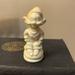 Disney Accents | Antique Disney Dopey Dwarf Figurine, Chess Piece? | Color: White/Yellow | Size: 3 Inches Tall