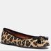 Coach Shoes | *Brand New* Coach Benni Ballet With Leopard Print | Color: Black/Tan | Size: 7.5