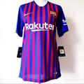 Nike Shirts | Nike Fc Barcelona Soccer Futbol Stadium Jersey Navy Blue Red Mens Size Small | Color: Blue/Red | Size: S