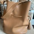 Anthropologie Bags | Anthropologie Vegan Leather Bucket Bag | Color: Tan | Size: Os