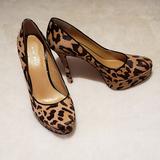 Nine West Shoes | Leopard Print Platform Heels | Color: Brown/Tan | Size: 7