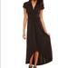 Michael Kors Dresses | Michael Kors High-Low Faux-Wrap Dress | Color: Black | Size: S