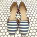 J. Crew Shoes | Jcrew Collection Italy Stripe Loafers 7 | Color: Blue/Cream | Size: 7