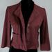 Anthropologie Jackets & Coats | Cartonnier | S | Maroon Cropped Blazer | Color: Brown/Red | Size: S