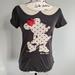 Disney Tops | Disney Parks Minnie Top | Color: Black/Red | Size: S