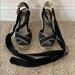 Coach Shoes | Coach Black Ankle Strap Espadrille Sandal | Color: Black/Gray | Size: 6