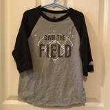 Adidas Shirts & Tops | Adidas Youth Baseball T-Shirt | Color: Black/Gray | Size: Sb