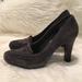 Nine West Shoes | Final Markdown Before Donating! Nine West Square Toe 4” Heels. 7-1/2 | Color: Black/Gray | Size: 7.5