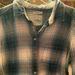 American Eagle Outfitters Tops | Flannel Plaid Shirt | Color: Blue/Cream | Size: M