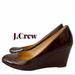 J. Crew Shoes | Jcrew Martina Patent Wedges In Burgundy | Color: Purple/Red | Size: 6.5