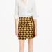 J. Crew Skirts | Black & Gold Elephant Print Origami Skirt | Color: Black/Gold | Size: 2