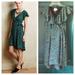 Anthropologie Dresses | Anthropologie Hd In Paris Ruffle Faux Wrap Dress | Color: Green | Size: 0