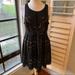 Free People Dresses | Free People Lace Dress Sz 12 | Color: Black/Cream | Size: 12