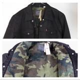 Levi's Jackets & Coats | Levi’s Trucker Denim Jacket Camo Sherpa Lining Nwt | Color: Black/Green | Size: Various