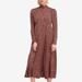 Free People Dresses | Free People Loveless Printed Open-Back Midi Dress | Color: Brown | Size: 0