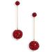 Kate Spade Jewelry | Kate Spade Razzle Dazzle Linear Earrings Red | Color: Gold/Red | Size: Os