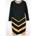 Lularoe Dresses | Debbie Long Sleeve Sheath Dress | Color: Black/Gold | Size: Xs