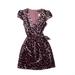 J. Crew Dresses | J. Crew Women's Faux-Wrap Drapey Velvet Minidress | Color: Black/Brown | Size: 4