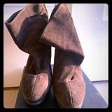 Michael Kors Shoes | Brown Suede Micheal Kors Booties | Color: Brown | Size: 7