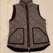 J. Crew Jackets & Coats | J Crew Quilted Down Puffer Vest | Color: Black/Tan | Size: S