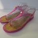 Kate Spade Shoes | Kate Spade - Adorable! Pink Jelly Glitter Thong | Color: Pink/Silver | Size: 9