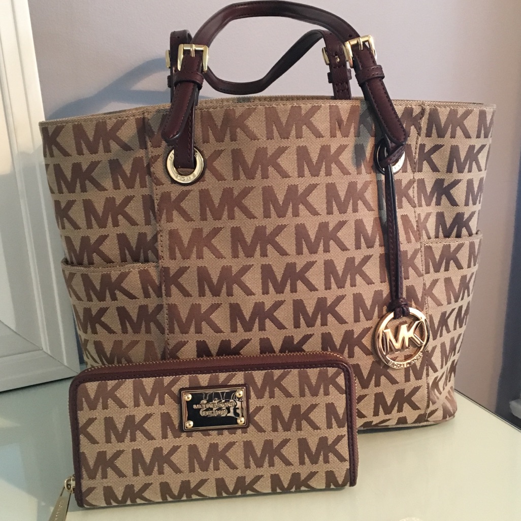 Michael Kors Bags | Guc Michael Kors Handbag Set | Color: Brown/Tan | Size: Os