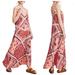 Free People Dresses | Free People Stevie Floral Lace Trim Maxi Dress | Color: Pink/Red | Size: Xs