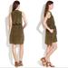 Madewell Dresses | Madewell Olive Green Leopard Print Dress | Color: Black/Green | Size: Xs