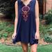 Lilly Pulitzer Dresses | Lily Pulitzer Navy Dress With Beaded Detail: Small | Color: Blue/Red | Size: S