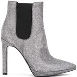 Michael Kors Shoes | Michael Kors Collectionbrielle Glitter Ankle Boots | Color: Silver | Size: 8