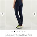 Lululemon Athletica Pants & Jumpsuits | Euc Lululemon Bust A Move Skinny Pants In Navy Sz6 | Color: Blue | Size: 6