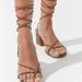 Urban Outfitters Shoes | Cheetah Ankle Wrap Sandals | Color: Brown/Tan | Size: 7