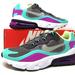 Nike Shoes | (44) Kids Nike Air Max 270 React (Gs) Girls/Womens New | Color: Blue/Gray | Size: Kids 6/Womens 7.5