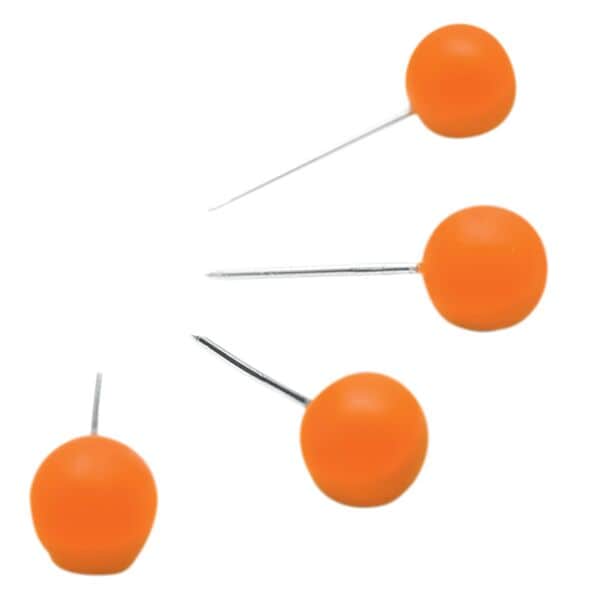 Nobo 100er Packung Pinnnadeln orange Image