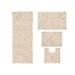 Bellflower 4-Pc. Bath Rug Set Ivory by Home Weavers Inc in Ivory (Size 4 RUG SET)