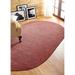 Better Trends Chenille Solid Braid Collection Reversible Indoor Area Utility Rug in Vibrant Colors, by Better Trends in Mauve (Size 30X50 OVAL)