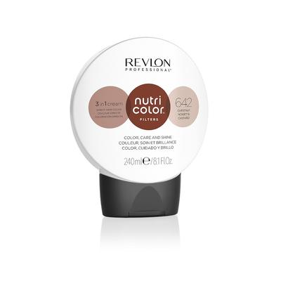 Revlon Professional Nutri Color 3 in 1 Cream Nr. 642 Haarbalsam - CHESTNUT 240 ml Braun