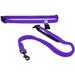 Reflective Purple Running Handsfree Puppy or Dog Leash Padded Handle, 5 ft., Medium