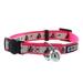 Glow In The Dark Pink Safety Buckle Removable Bell Kitten or Cat Collar