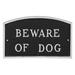 Red Barrel Studio® Bodnachuk Beware of Dog Statement Garden Plaque Metal | 13 H x 21 W x 0.25 D in | Wayfair C21E8F07D3C74C6FBF5312AF8F3B3AAA