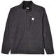 Carhartt Men's Dalton Half Zip Fleece Work Utility Outerwear, Black Heather, XL