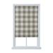 Wide Width Cordless Plaid Flat Roman Shade by Whole Space Industries in Sage (Size 23" W 64" L)