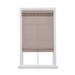 Wide Width Cordless Tassel Trim Valance Flat Roman Shade by Whole Space Industries in Khaki (Size 31" W 64" L)